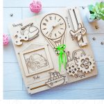 Розвиваючий дерев`яний бізіборд для діток - image-0